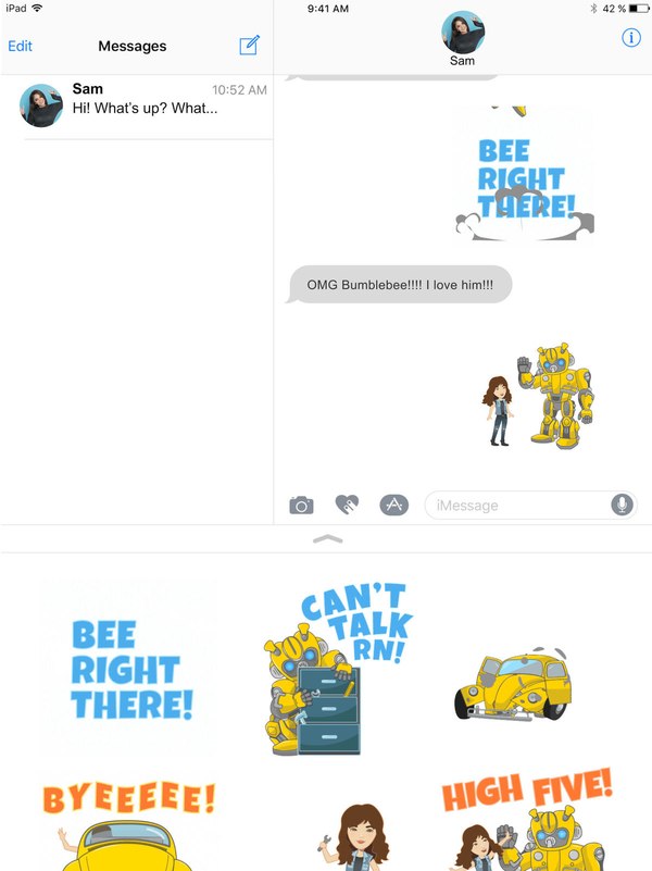 Bumblebee Movie Official Digital Sticker Set For IPhone And IPad  (3 of 5)